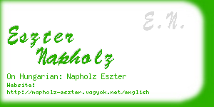 eszter napholz business card